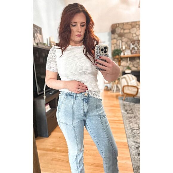 Universal thread high rise slim straight jeans - Picture 7 of 16